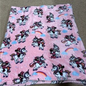 Disney Pink Unicorn Fleece Blanket